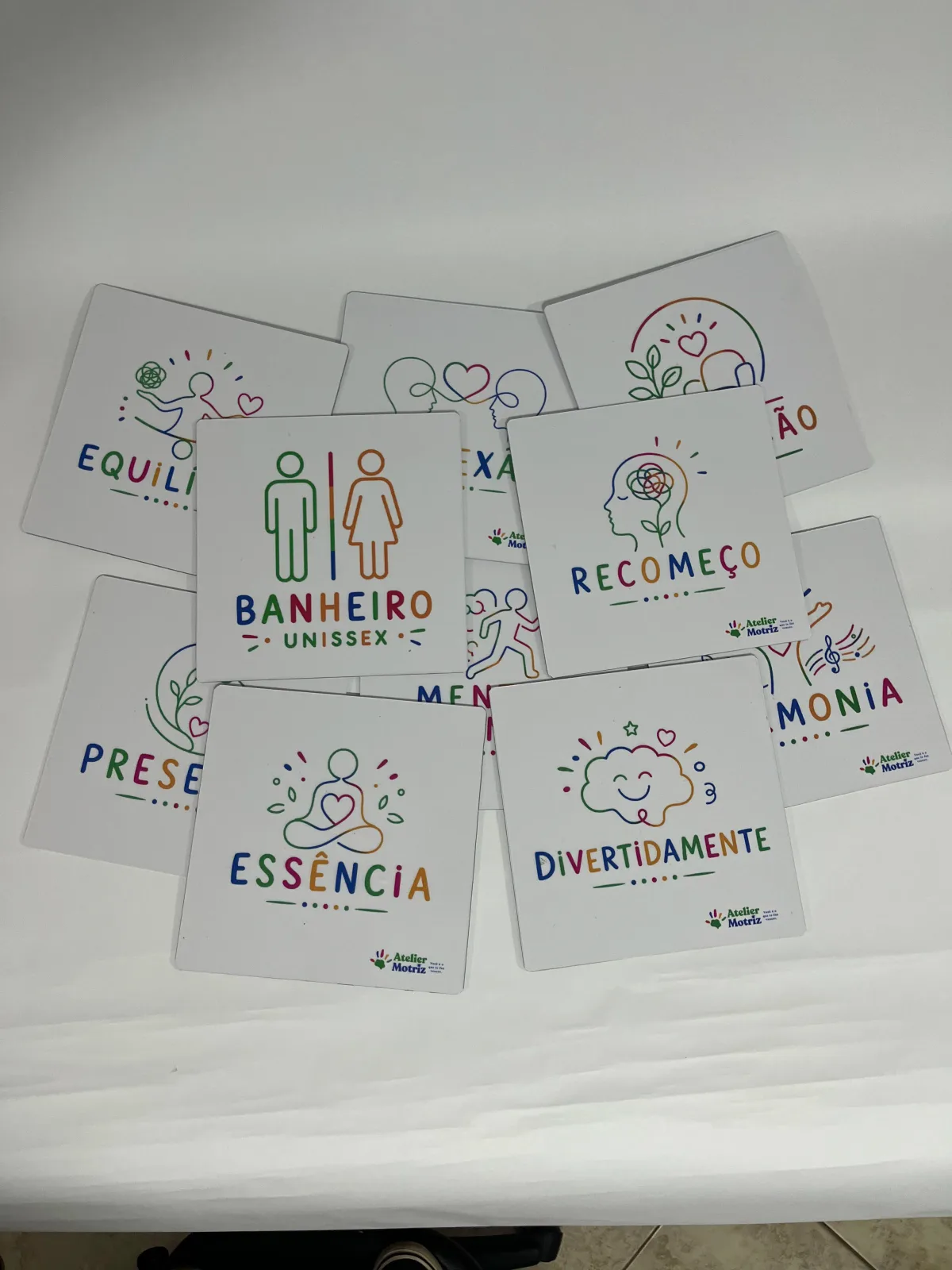 Placa de sinalização para clínica, outro modelo