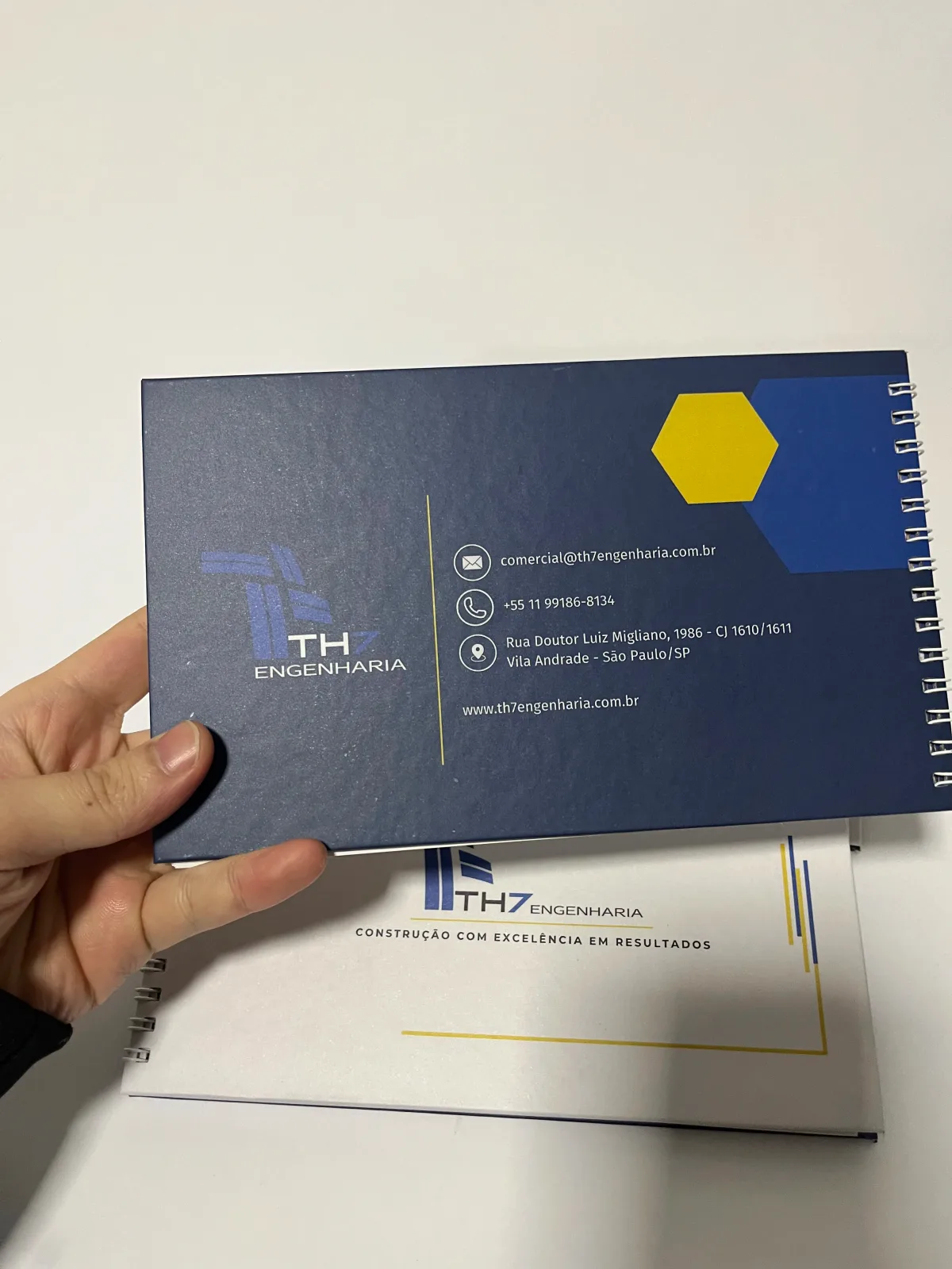Agenda corporativa personalizada com capa impressa