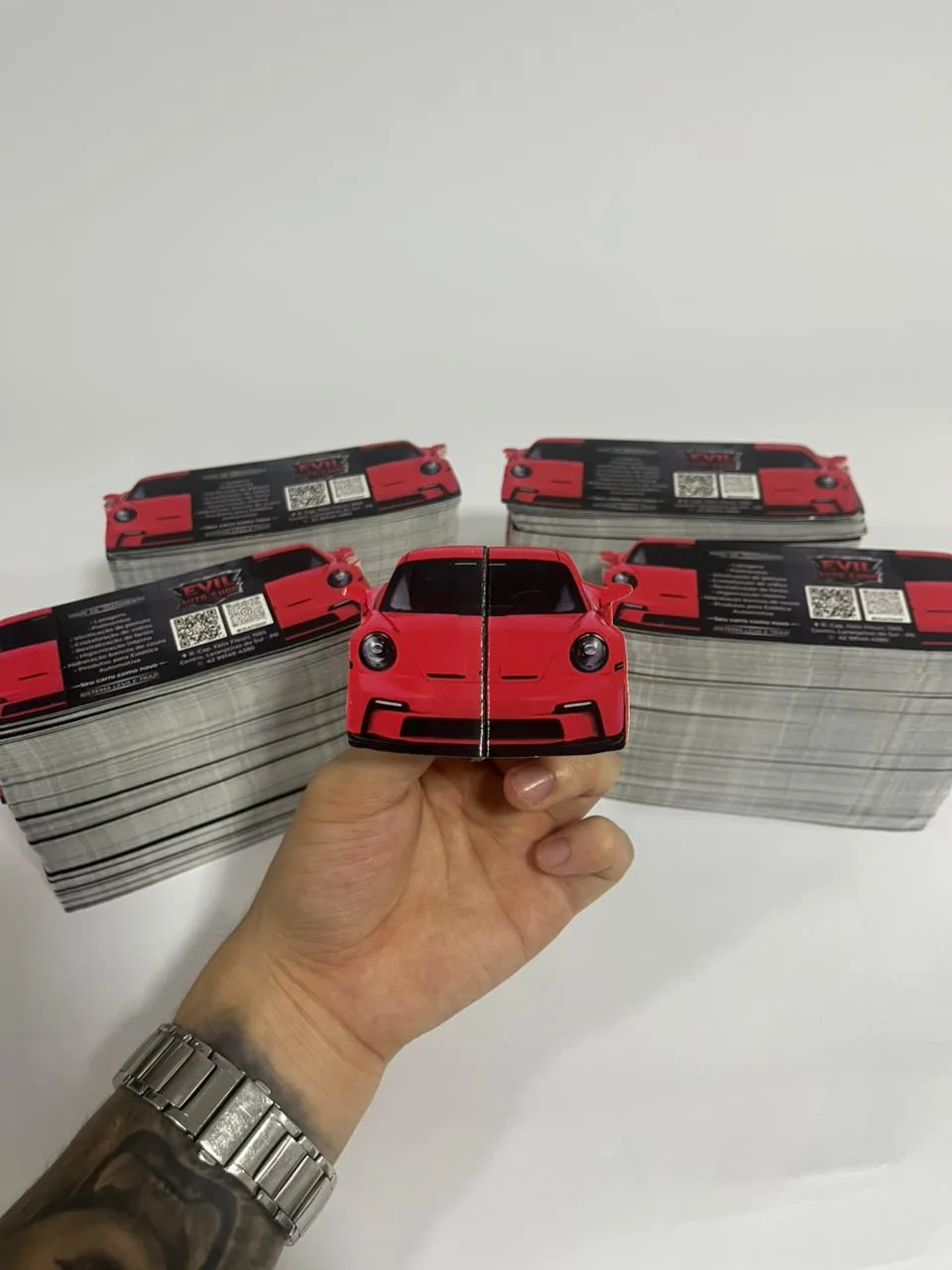 Cartão criativo personalizado, detalhe