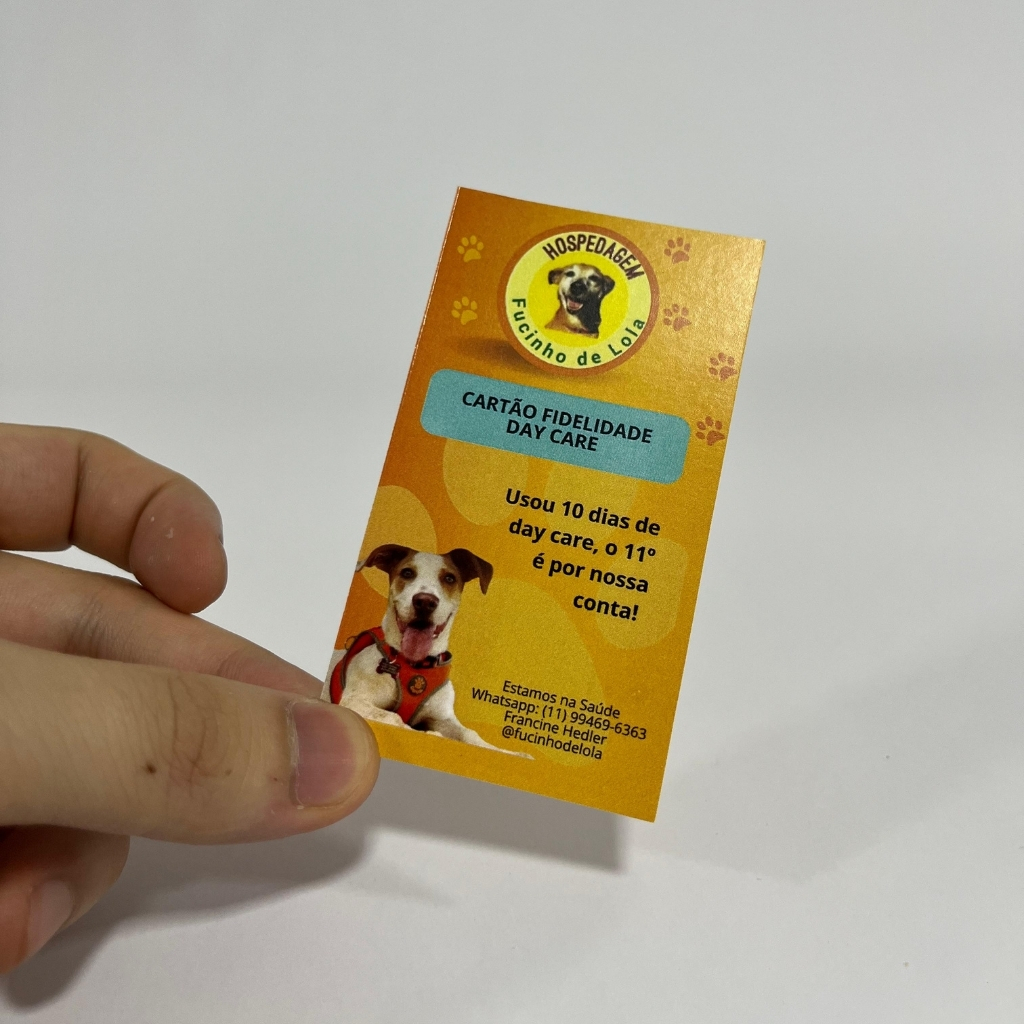 Cartão fidelidade personalizado, outro modelo