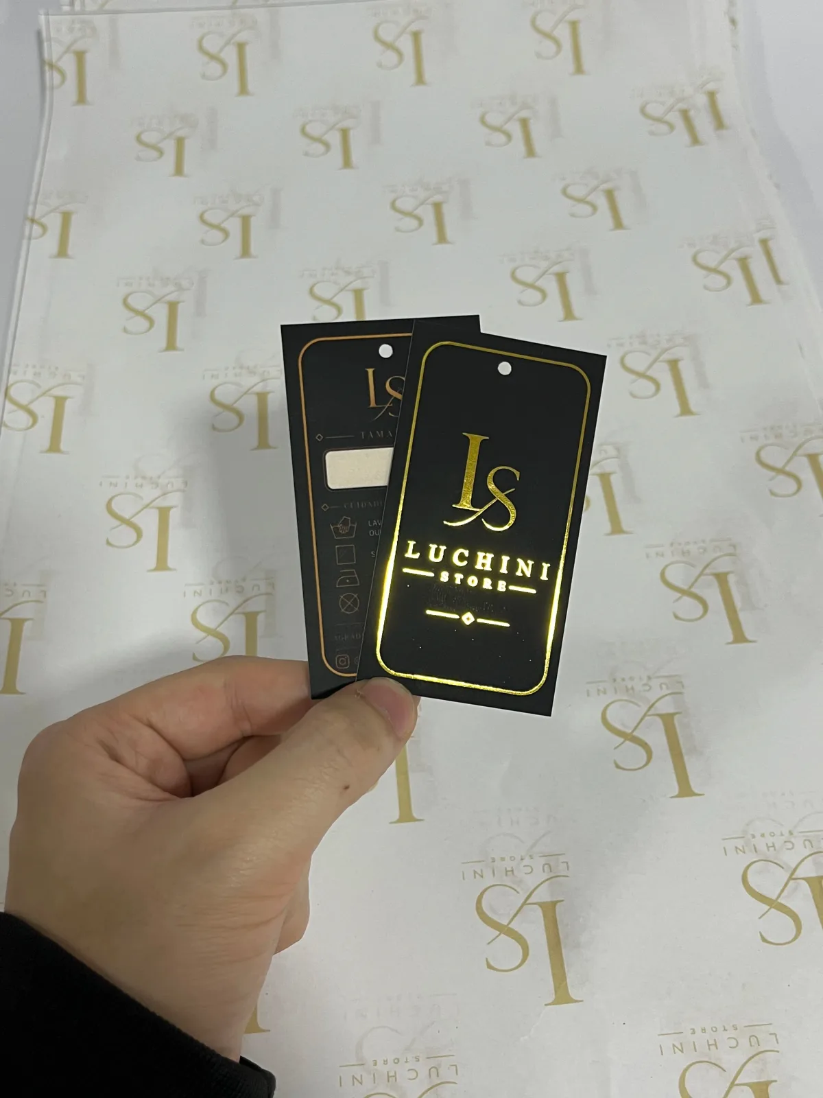 Etiqueta personalizada impressa, detalhe
