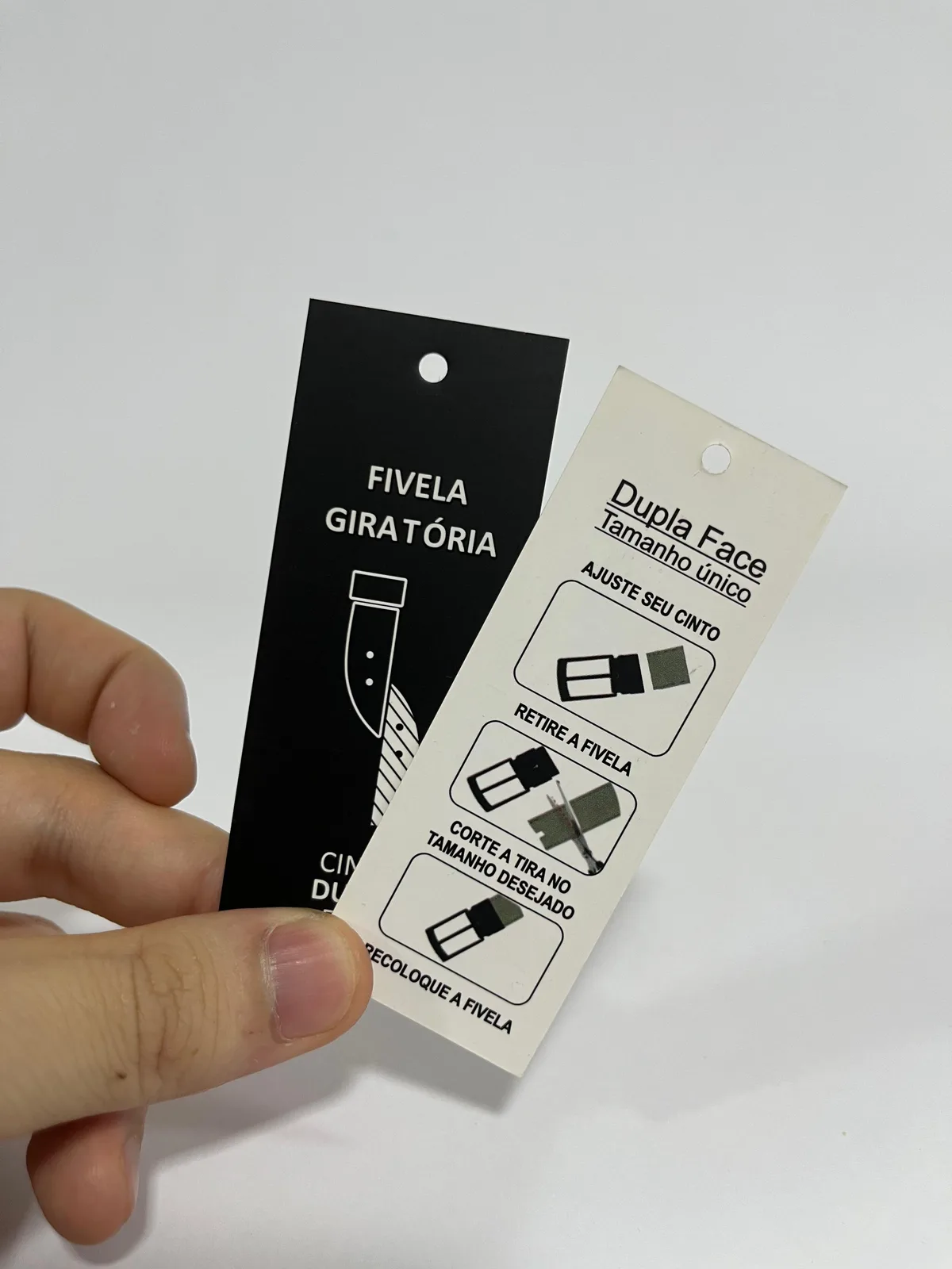 Etiqueta personalizada impressa, outro ângulo