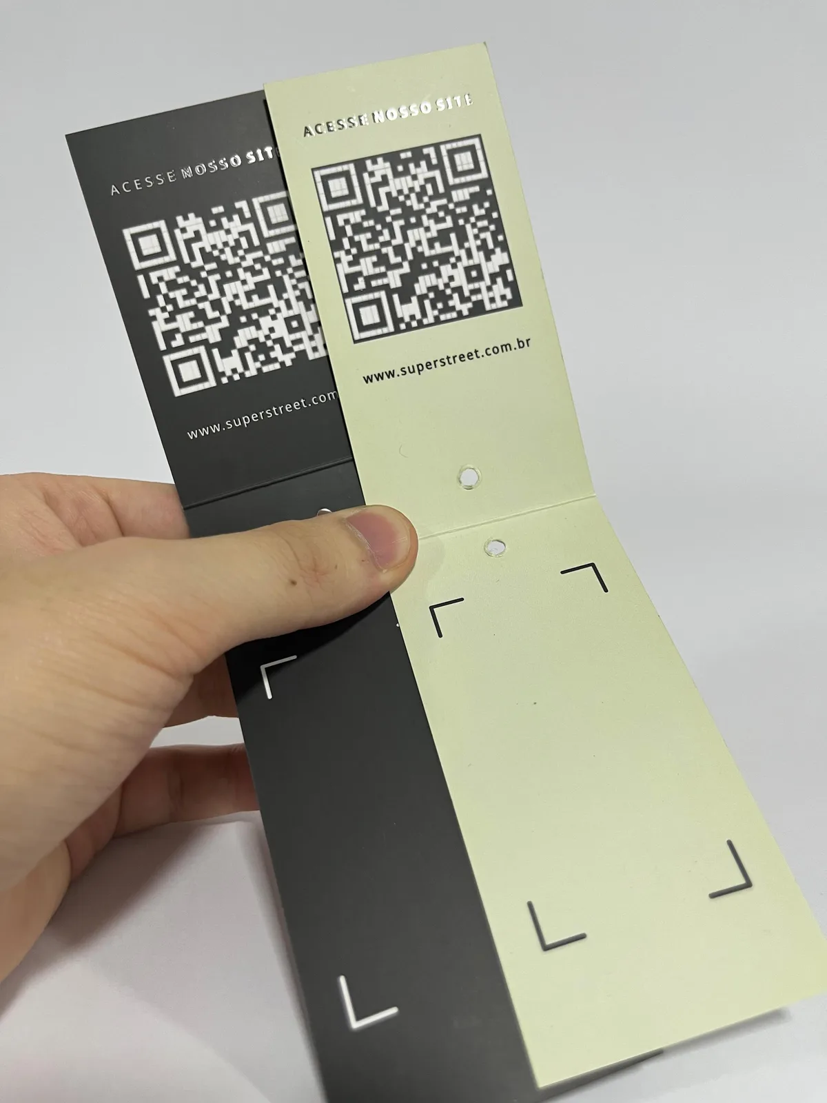 Etiqueta personalizada impressa, detalhe