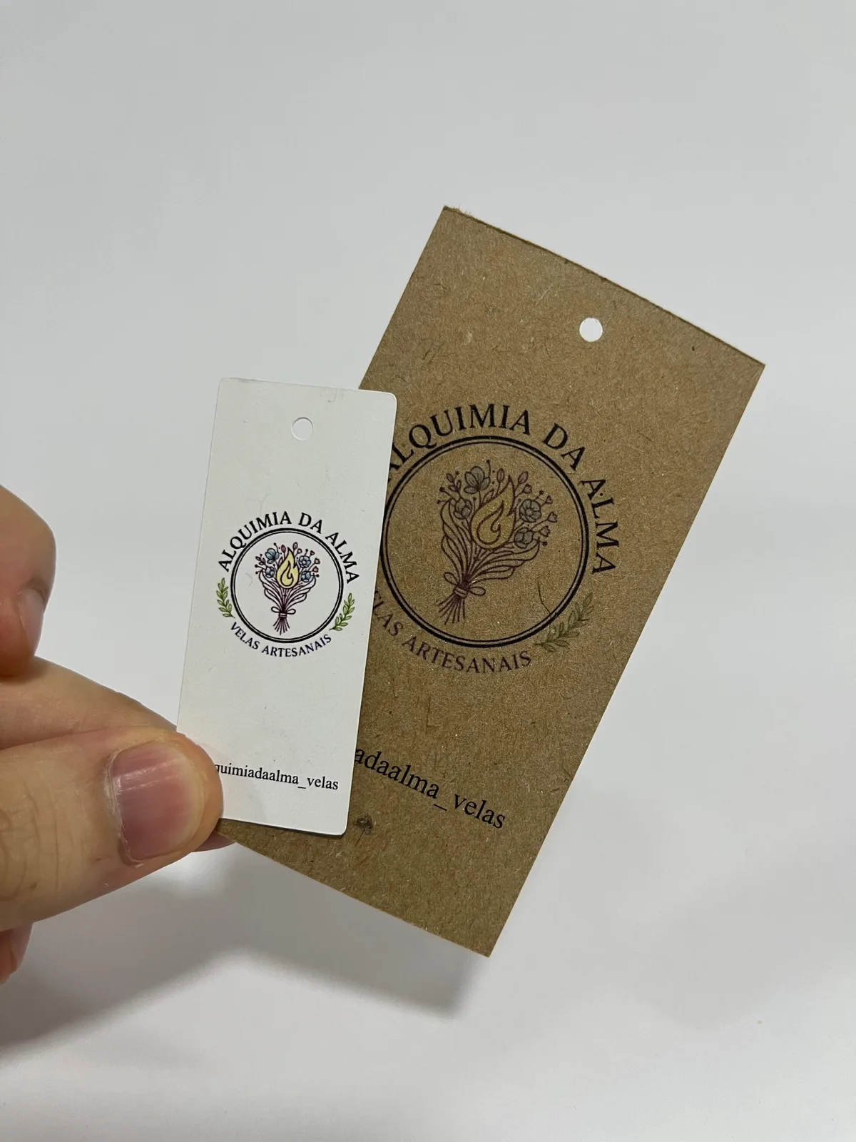 Tag personalizada em papel kraft