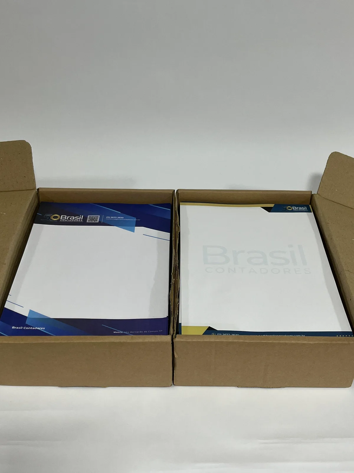 Papel timbrado personalizado, outro ângulo